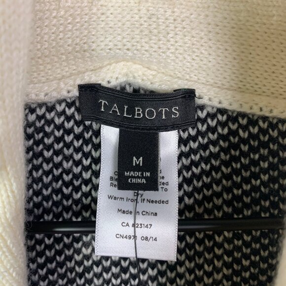 NWT $129 Talbots Womens Pullover Poncho Sweater Size Medium Shawl Neck - Picture 9 of 10